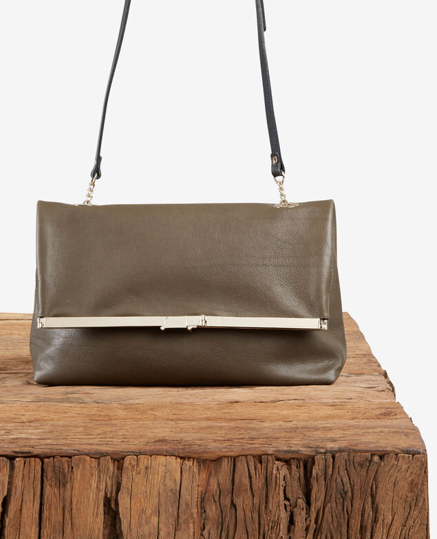 Leather bag Kaki