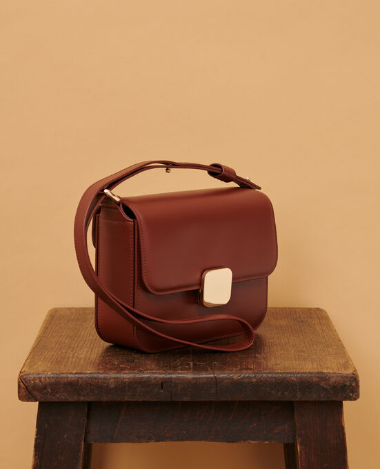 VIC - box bag in smooth leather 4024 CAMEL