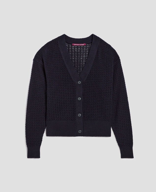 Long-sleeve cardigan H694 baritone blue