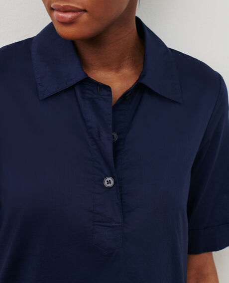 Cotton polo dress 68 blue 2sdr611c01