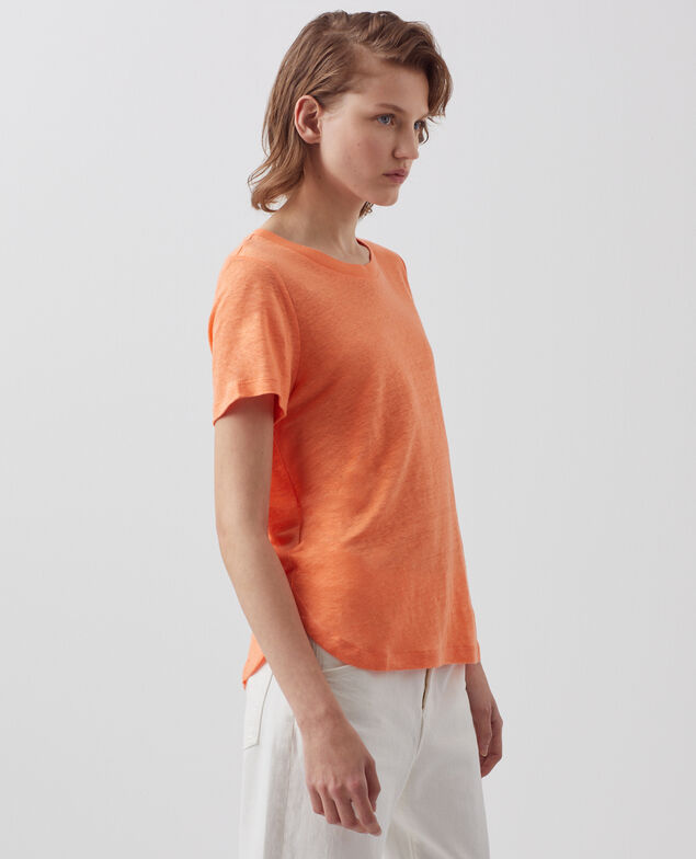 AMANDINE - linen round neck t-shirt