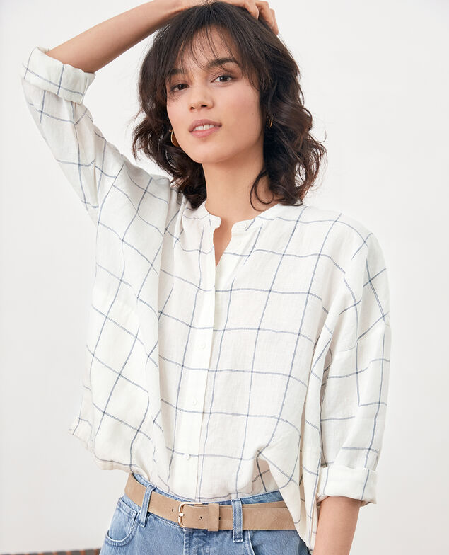 Linen blouse Off white