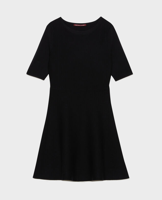 Wool mini dress 8824 09 black