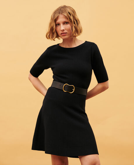 Wool mini dress 8824 09 black 2wdk298w21