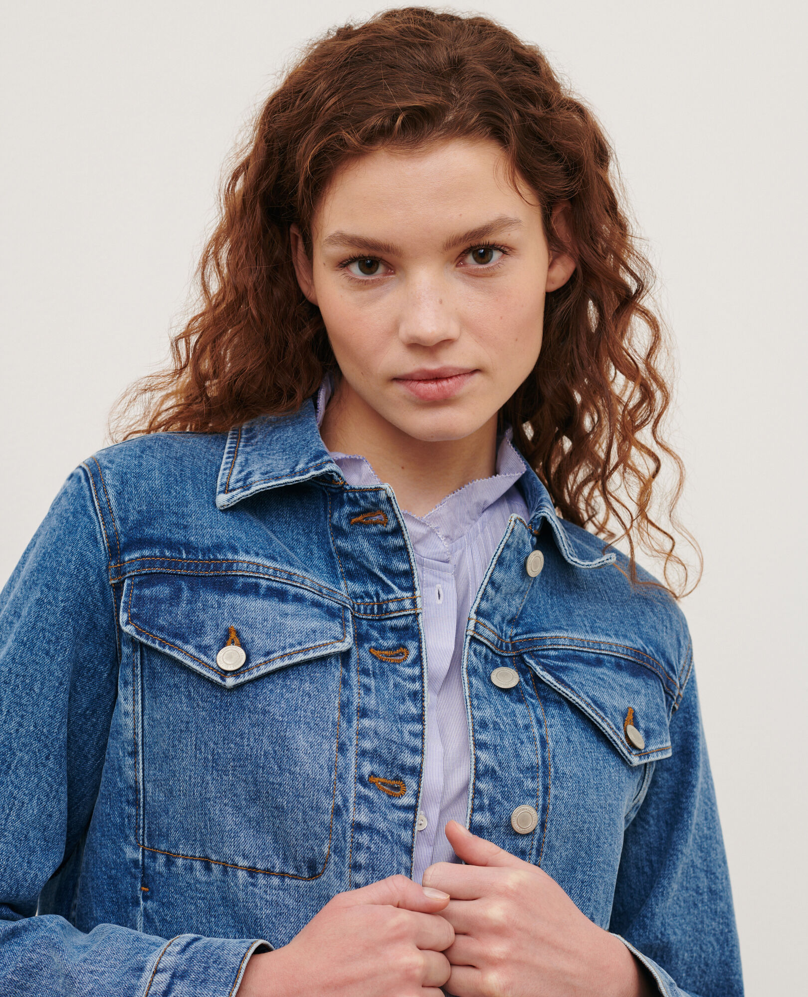 Washing discount denim jacket