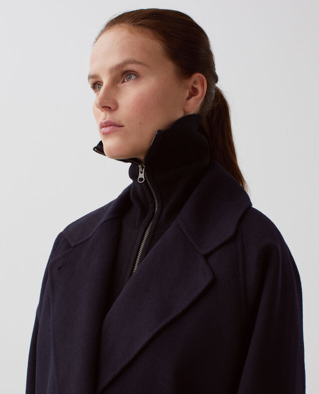 Double-sided long coat H695 night sky