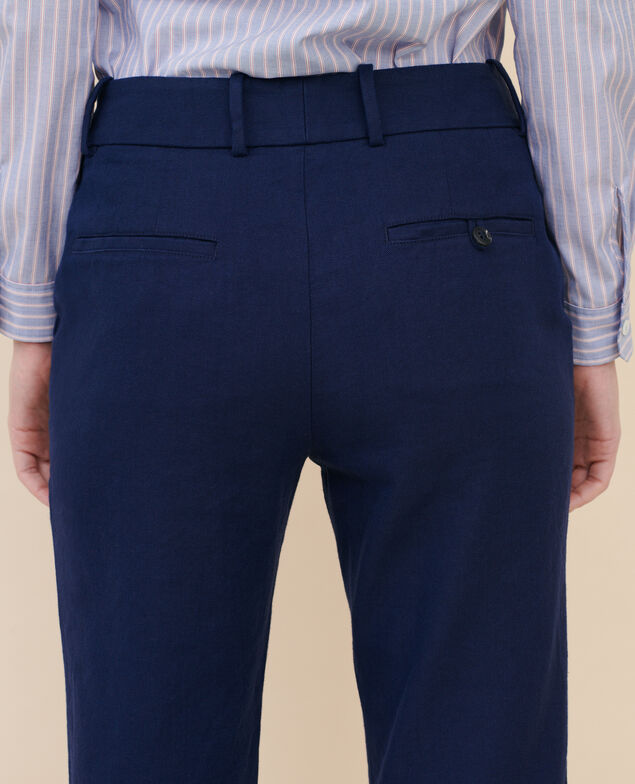 MARGUERITE - Cigarette trousers Maritime blue