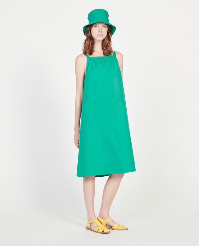 Cotton dress Golf green