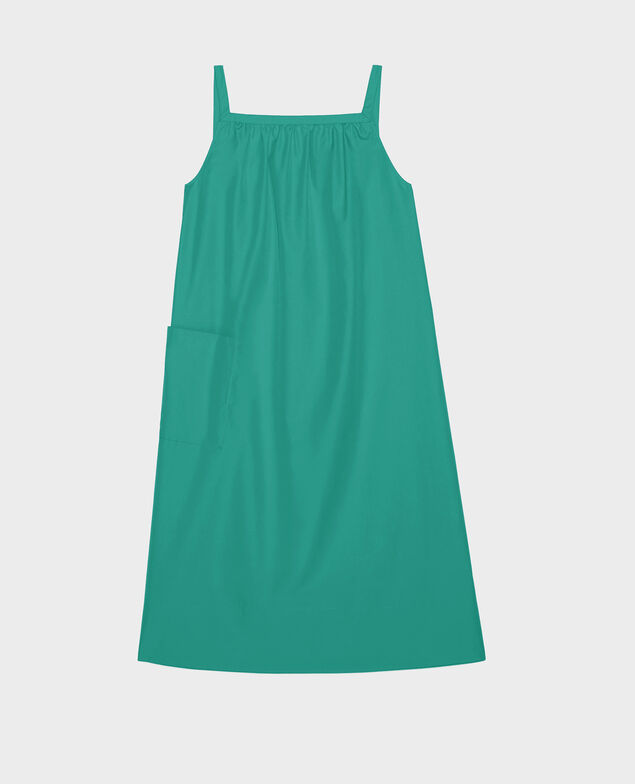 Cotton dress Golf green