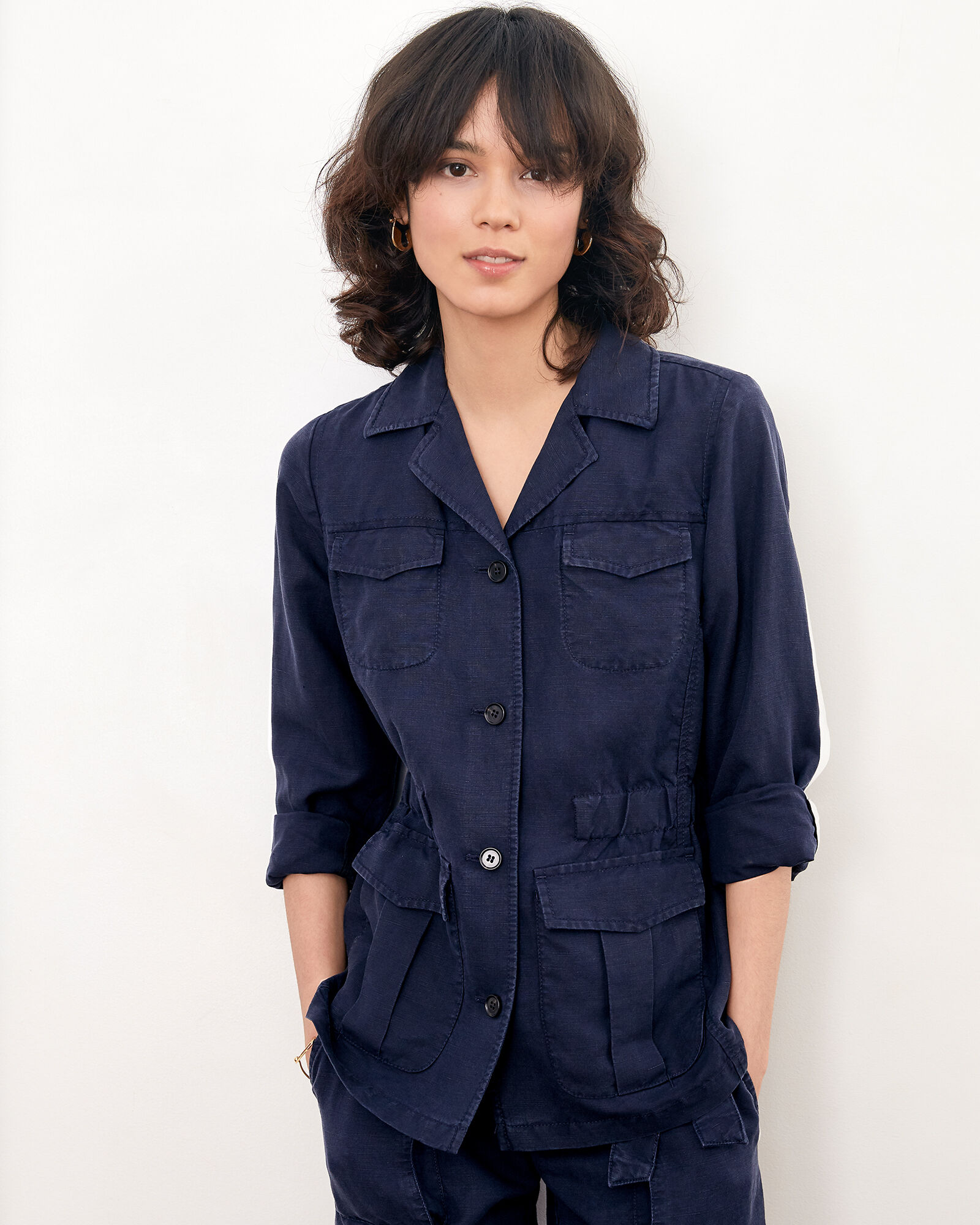 Saharienne lin on sale femme