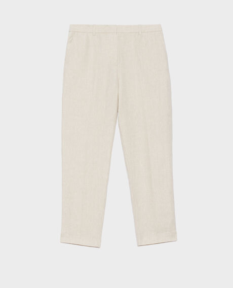 MARGUERITE - Cigarette trousers 0310 beige natural 3spa005f03