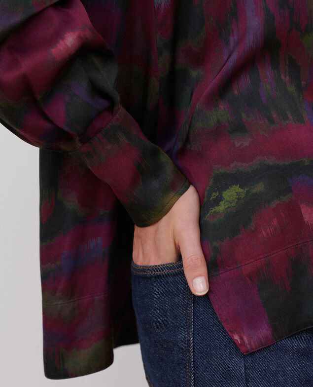 Silky printed blouse