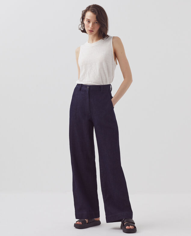 BLANDINE - Straight trousers