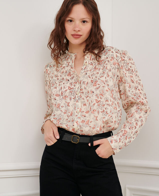 Printed shirt 8895 10 pink print