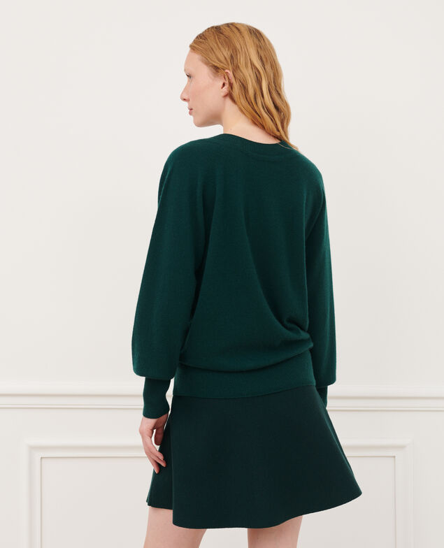Round neck cashmere jumper 8886 55 green
