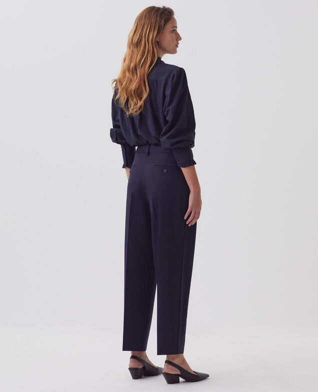 CAMILLE - Pleated trousers H695 night sky