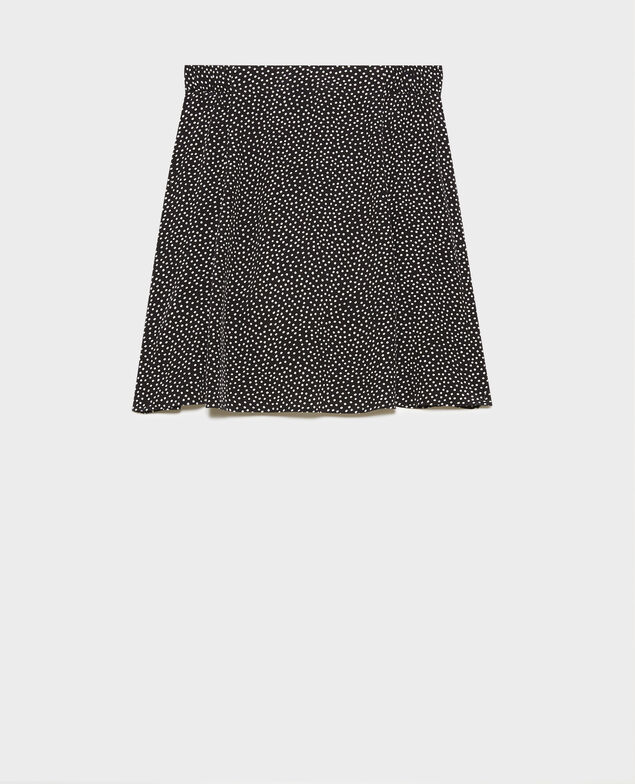 Printed mini skirt 7300c 124 print black