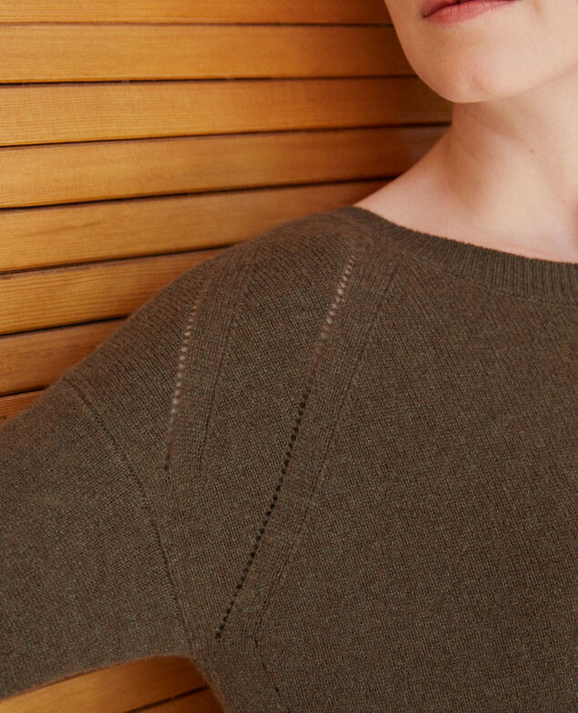 Cashmere dress Olive night