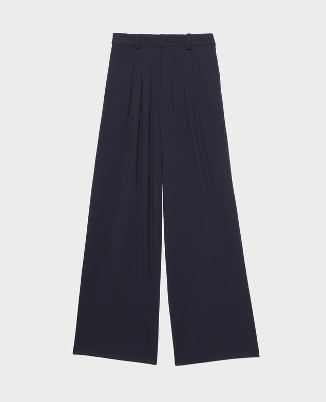 YVONNE - Wide pleated trousers.