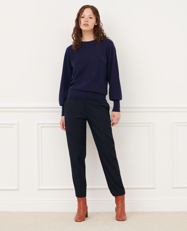 Round neck cashmere jumper 8846 69 navy 2wju051w23