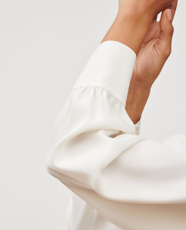 Silk shirt 4224 gardenia