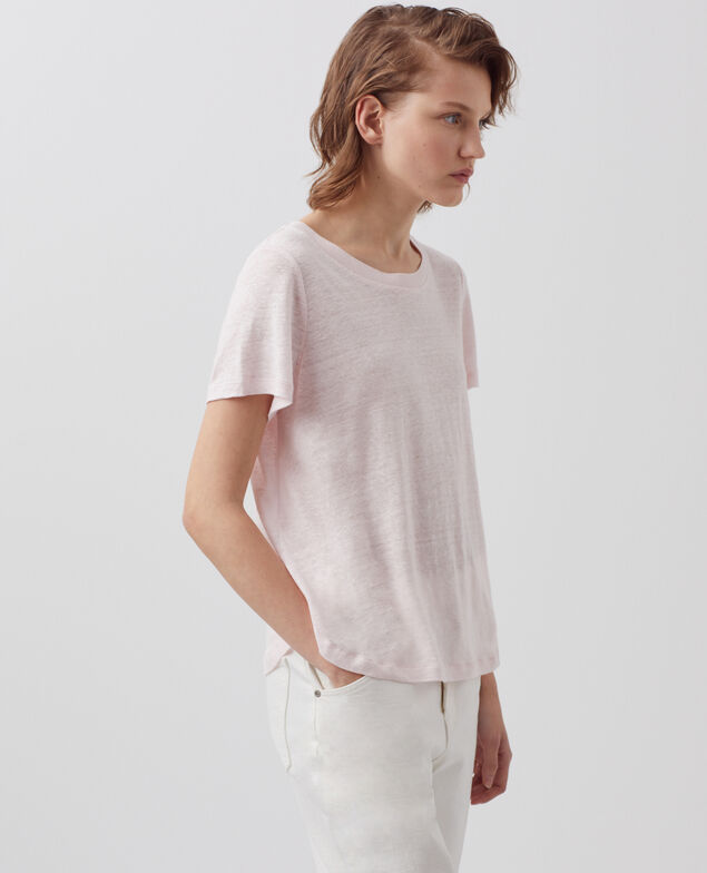 AMANDINE - linen round neck t-shirt