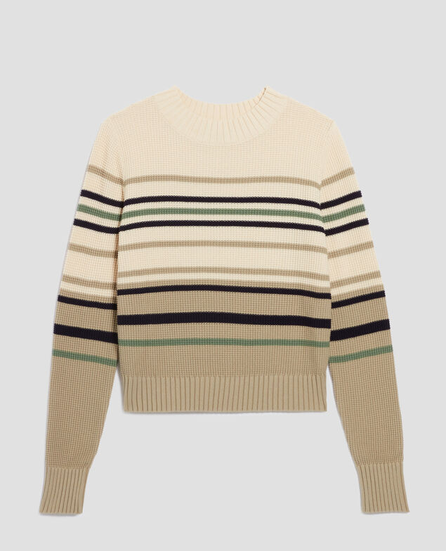 Round neck cotton jumper H301 st albore terre