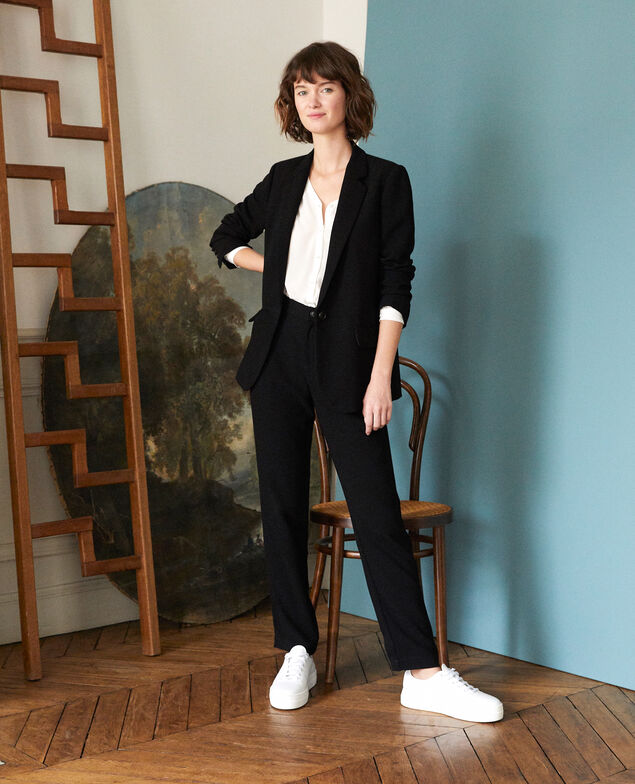 Suit-style jacket Black