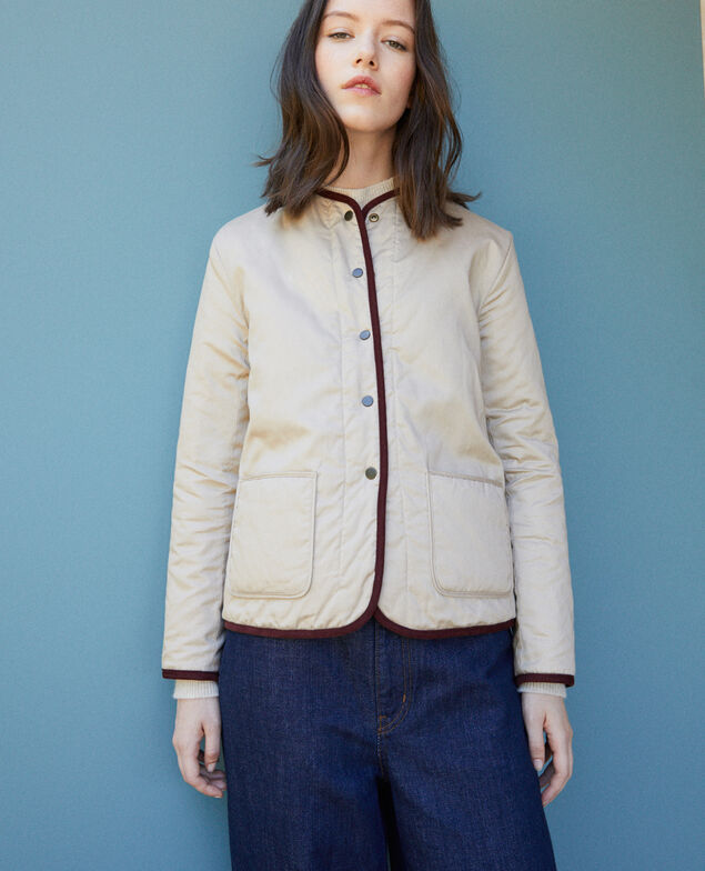 Reversible short jacket Decadente chocolate