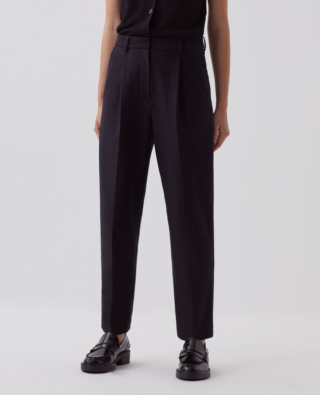 CAMILLE - Carrot trousers H091 black beauty