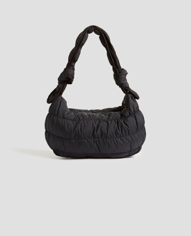 Half-moon quilted bag 8853 09 black