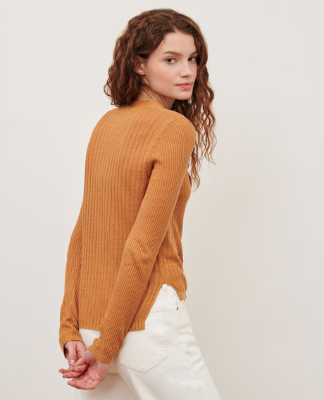 Linen cardigan 0320 almond brown 3sca115l01
