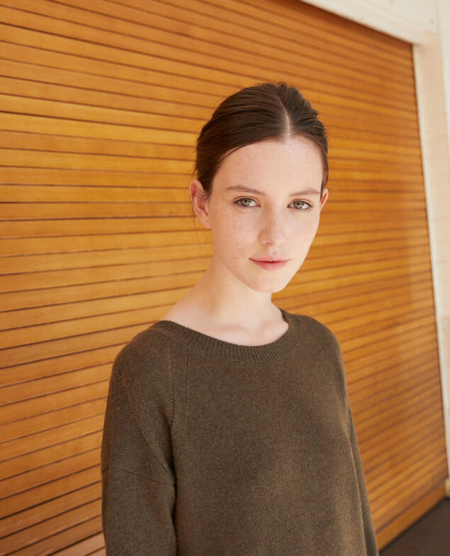 Cashmere dress Olive night