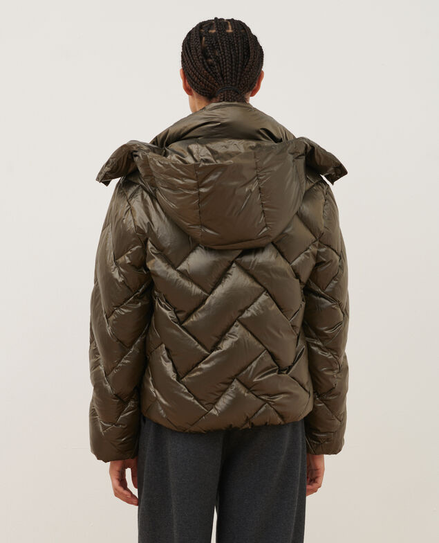 MARGOTTE - Short down jacket A333 solid khaki 3wja007n04