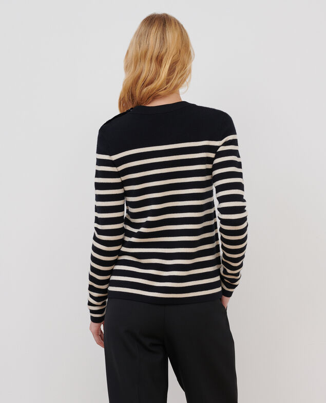MADDY - Striped merino wool jumper