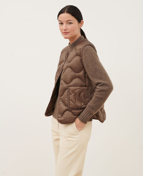 PLUME - Down jacket A371 SOLID BROWN COFFEE