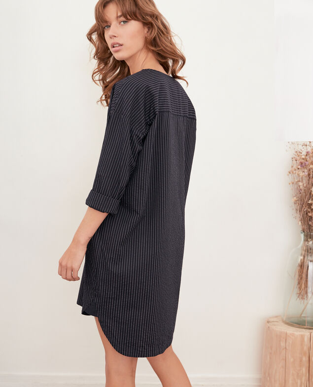 Striped tunic Navy/off white stripes
