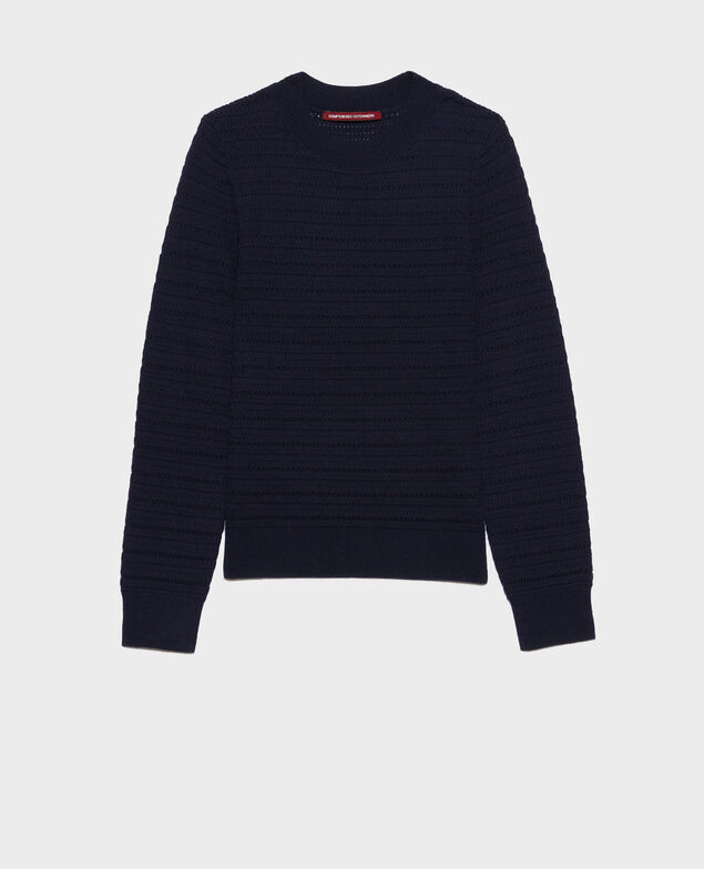 Openwork merino wool jumper 4277 night_sky