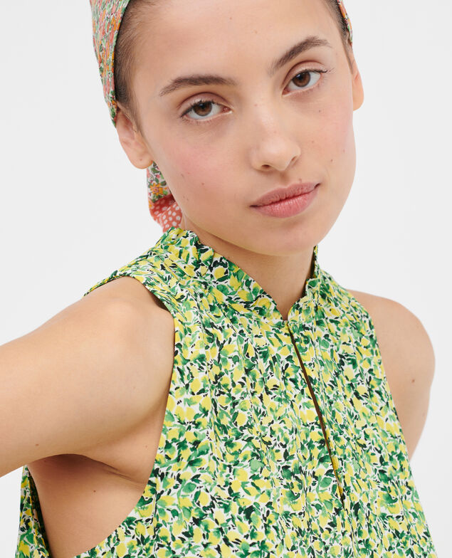 Printed top 116 print yellow