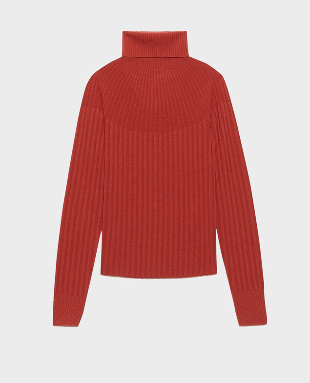 Merino wool turtleneck jumper 8830 16 red 2wju048w20