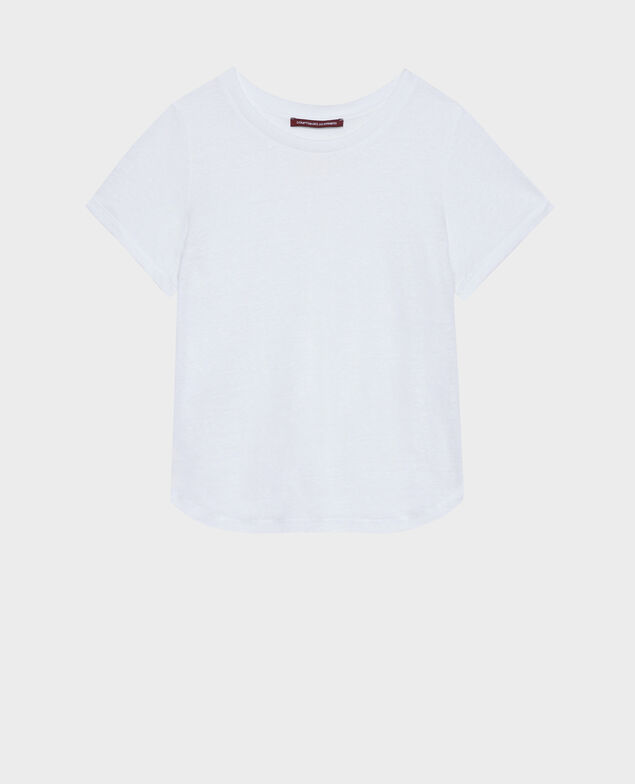 AMANDINE - linen round neck t-shirt