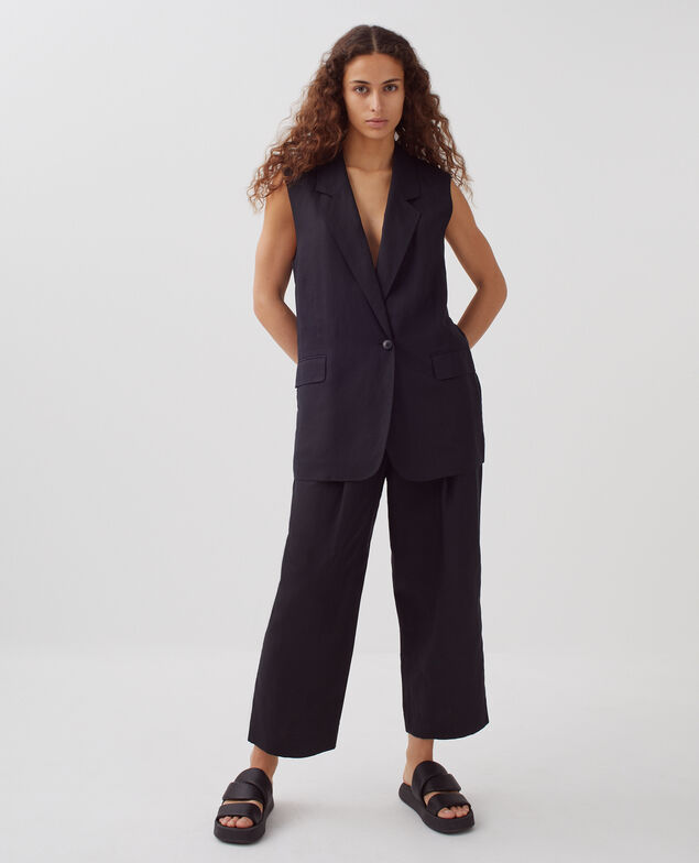 PEGGY - Carrot trousers H091 black beauty