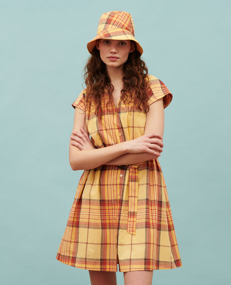 Cotton shirt dress 0241 orange 3sdr238c21