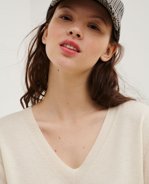 Loose cashmere 3D jumper Jet stream