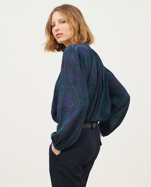 Silky printed blouse
