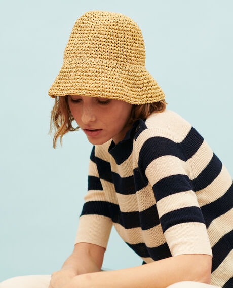 Short-sleeve linen jumper 0692 night_sky_stripes 3sju093l01