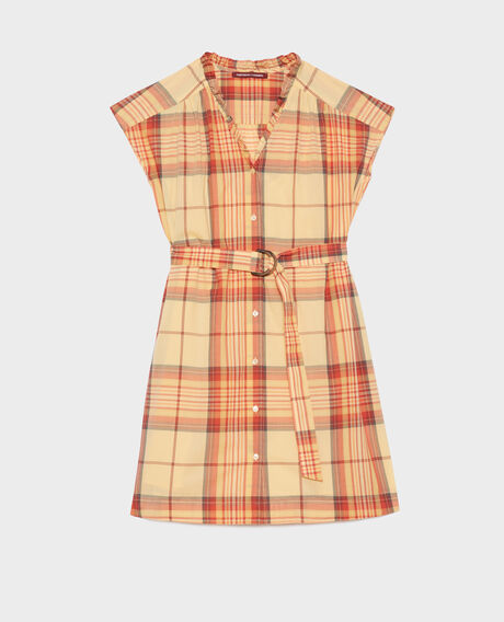 Cotton shirt dress 0241 orange 3sdr238c21