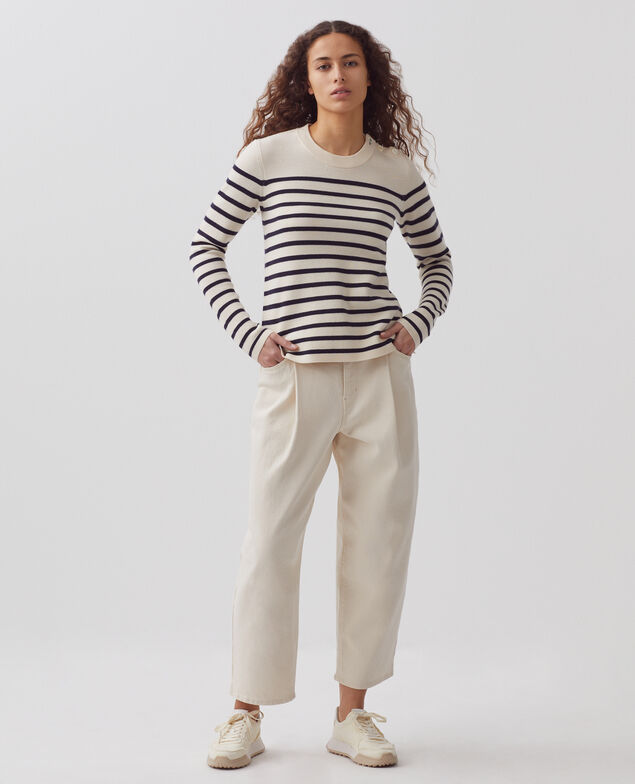 MADDY - Striped merino wool jumper