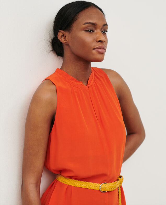 Loose jumpsuit 7020c 22 orange 2sjp612v02