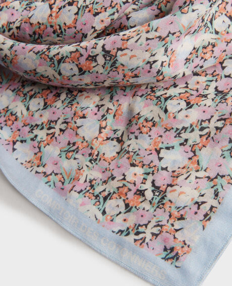 Cotton blend foulard 0110 champs fleuris pink 3ssc162